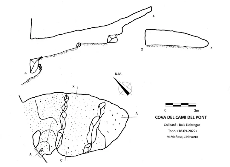 Topografía de CAMÍ DEL PONT, COVA DEL