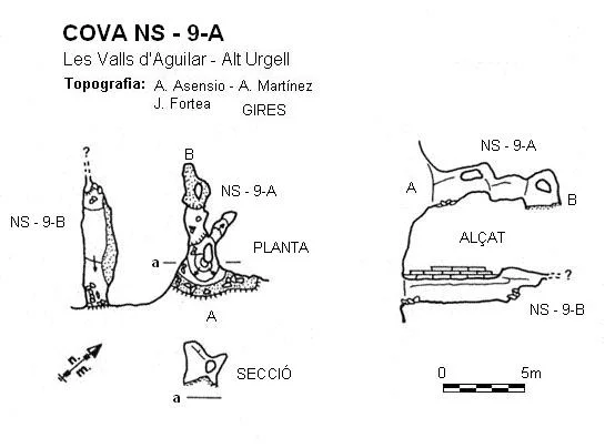 Topografia de NS-9-A, COVA