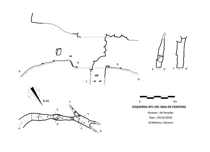 Topographie de MAS DE PONTONS, ESQUERDA Nº1 DEL