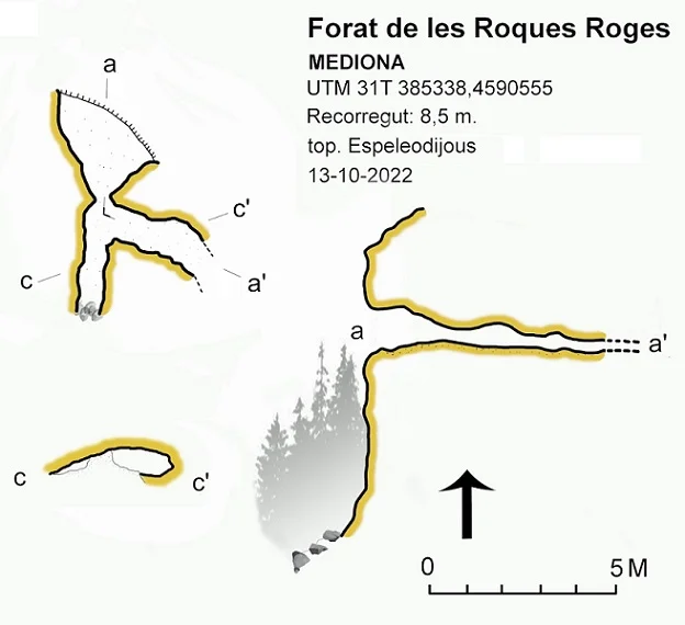 Topografia de ROQUES ROGES, FORAT DE LES