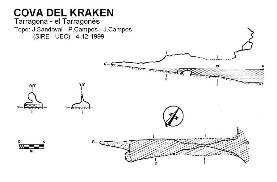 Topographie de KRAKEN, COVA DEL