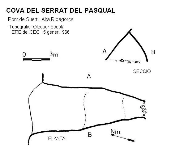 Topografia de SERRAT DEL PASQUAL, COVA DEL