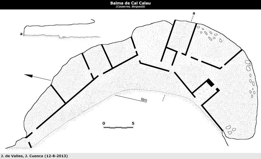 Topografia de CAL CALAU, BALMA DE