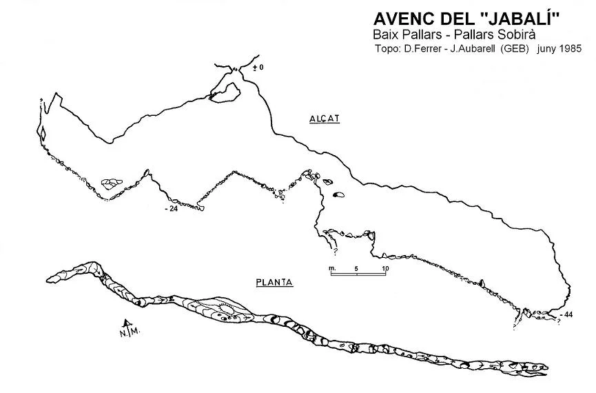 Topografía de JABALÍ, AVENC DEL