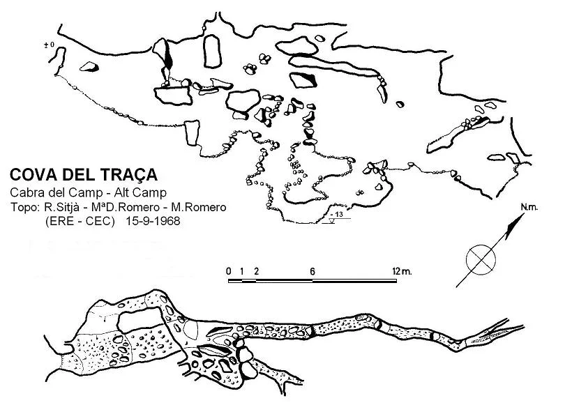 Topografía de TRAÇA, COVA DEL