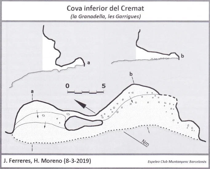 Topografia de CREMAT, COVA INFERIOR DEL