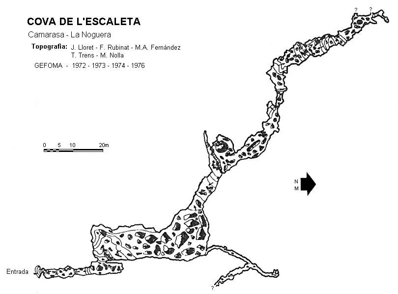 Topografia de ESCALETA, COVA DE L'