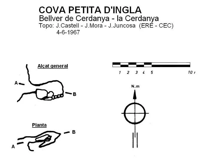 Topografia de INGLA, COVA PETITA D'