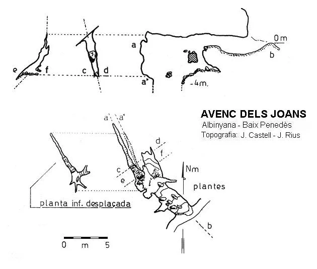 Topografía de JOANS, AVENC DELS