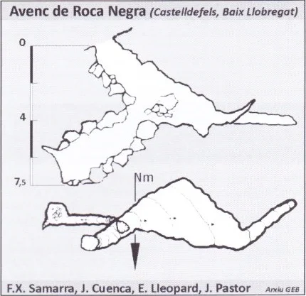 Topografia de ROCA NEGRA, AVENC DE