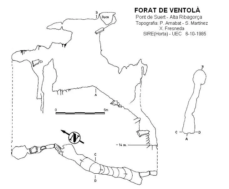 Topografía de VENTOLÀ, FORAT DE