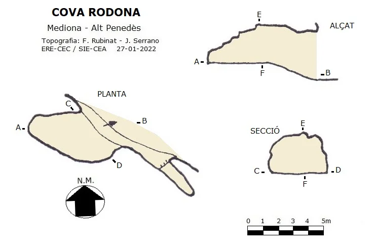 Topografia de RODONA, COVA