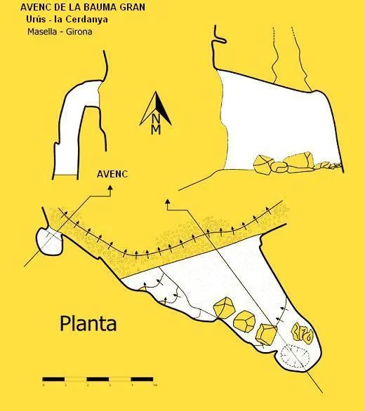 Topographie de BAUMA GRAN, AVENC DE LA