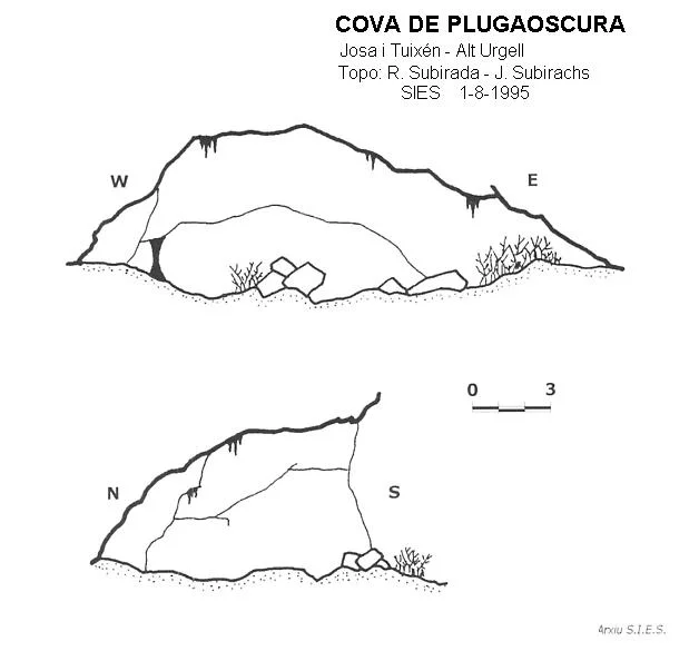 Topografia de PLUGAOSCURA, COVA DE