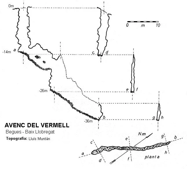 Topographie de VERMELL, AVENC DEL