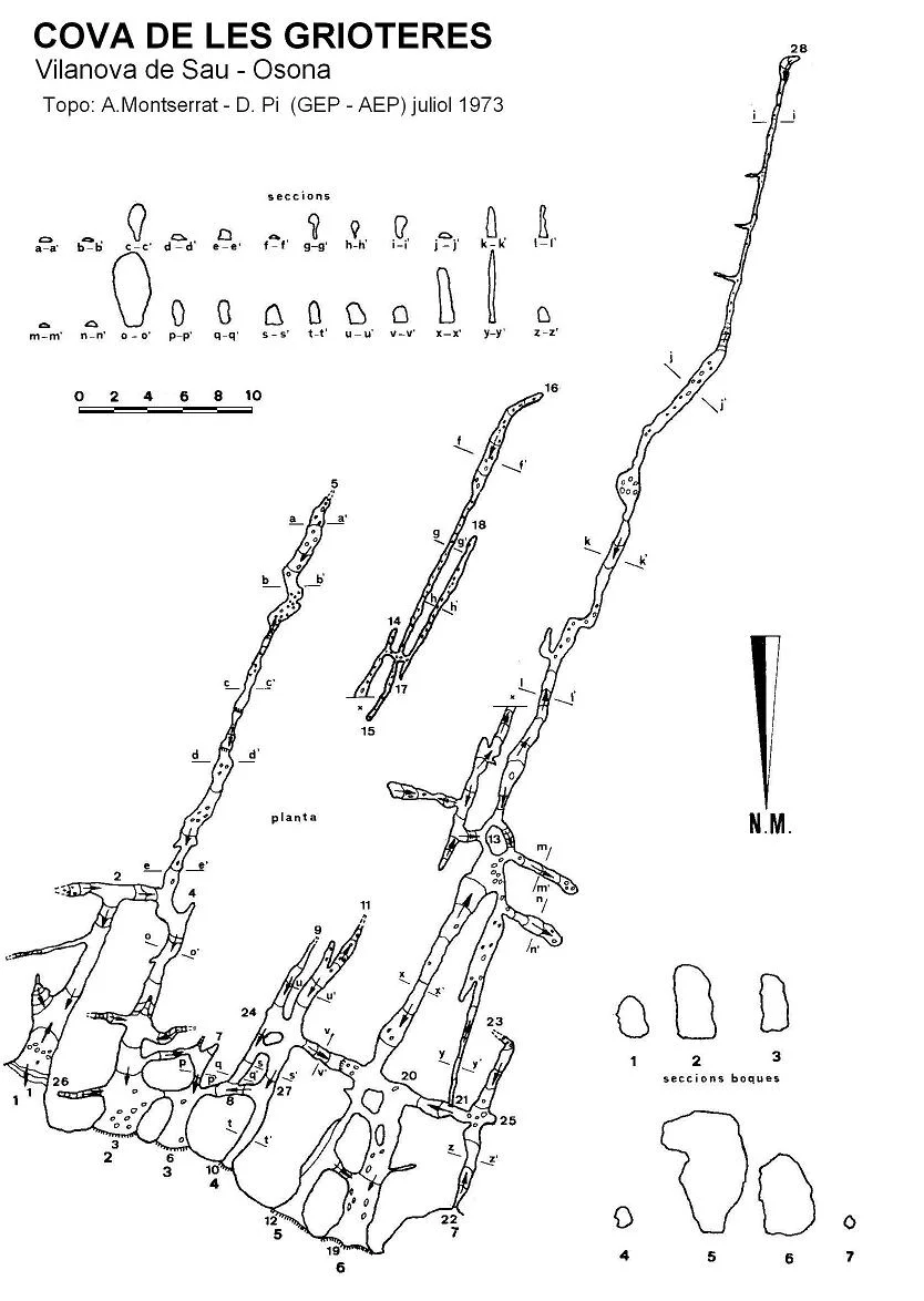 Topographie de GRIOTERES, COVA DE LES