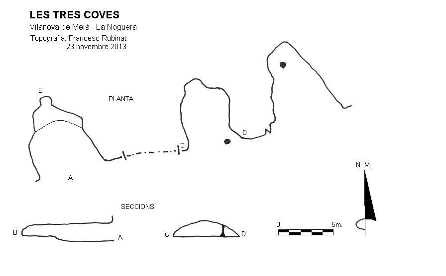 Topographie de TRES COVES, LES