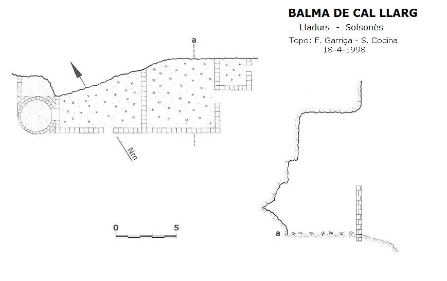 Topografía de CAL LLARG, BALMA DE