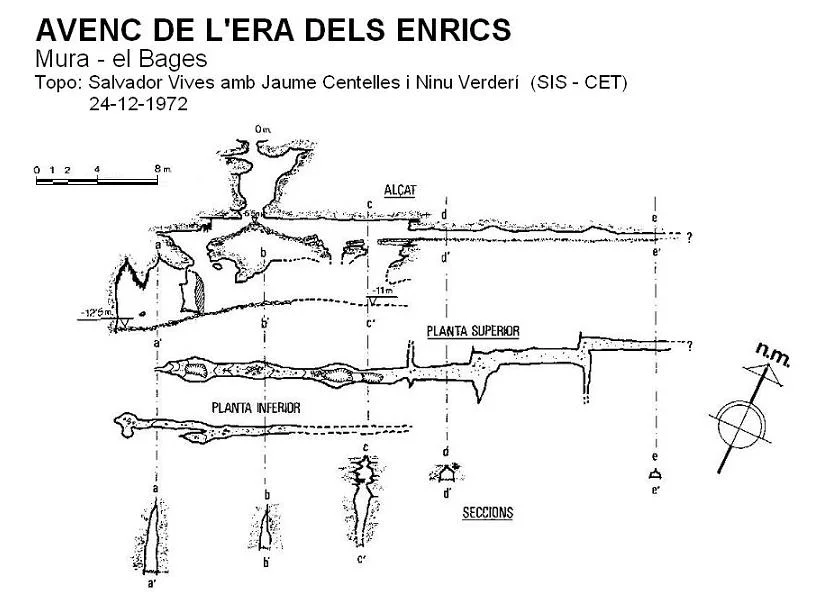 Topografia de ERA DELS ENRICS, AVENC DE L'