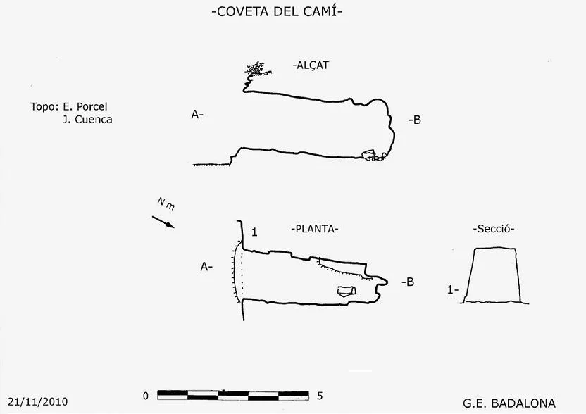 Topografía de CAMÍ, COVETA DEL