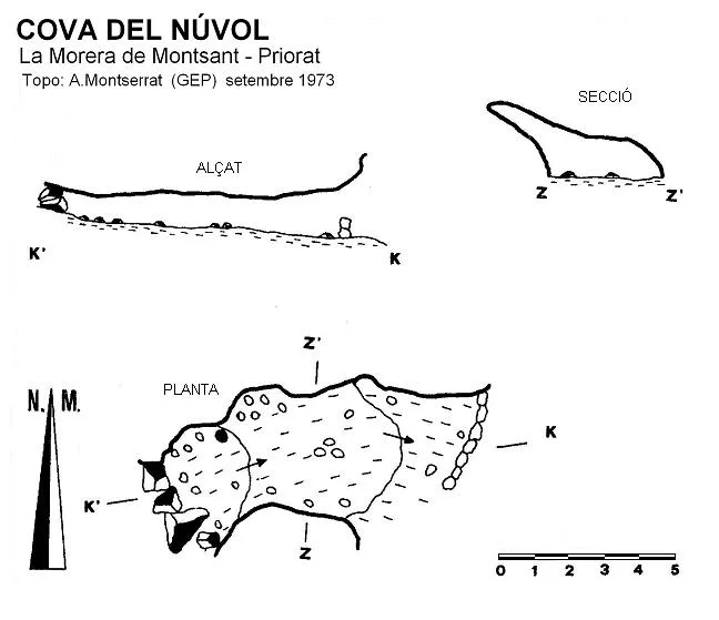 Topographie de NÚVOL, COVA DEL