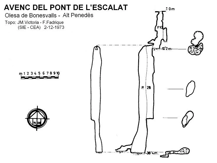 Survey of PONT DE L'ESCALAT, AVENC DEL