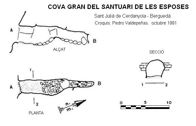 Topografia de SANTUARI DE LES ESPOSES, COVA GRAN DEL