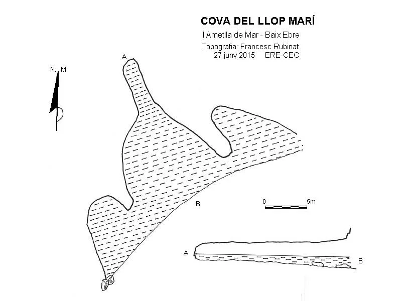 Topographie de LLOP MARÍ, COVA DEL