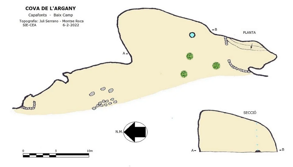 Topographie de ARGANY, COVA DE L'