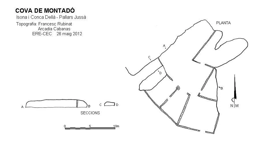 Topografia de MONTADÓ, COVA DE