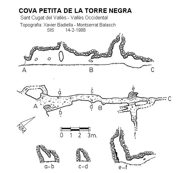 Topografia de TORRE NEGRA, COVA PETITA DE LA