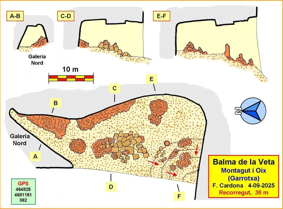 Topographie de VETA, BAUMA DE LA