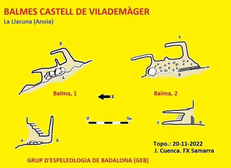 Topografia de CASTELL DE VILADEMÀGER, BALMES DEL