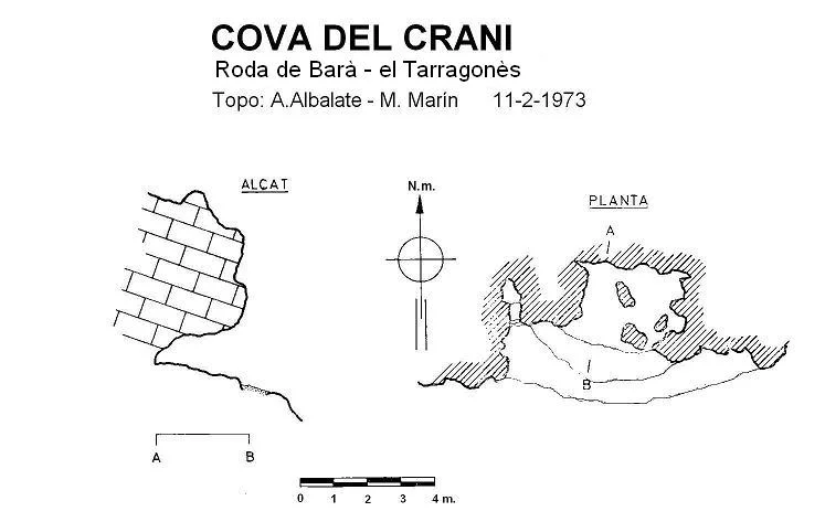 Topographie de CRANI, COVA DEL
