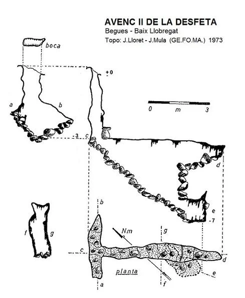 Topografia de DESFETA, AVENCS DE LA