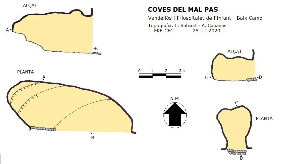 Topographie de MAL PAS, COVES DEL