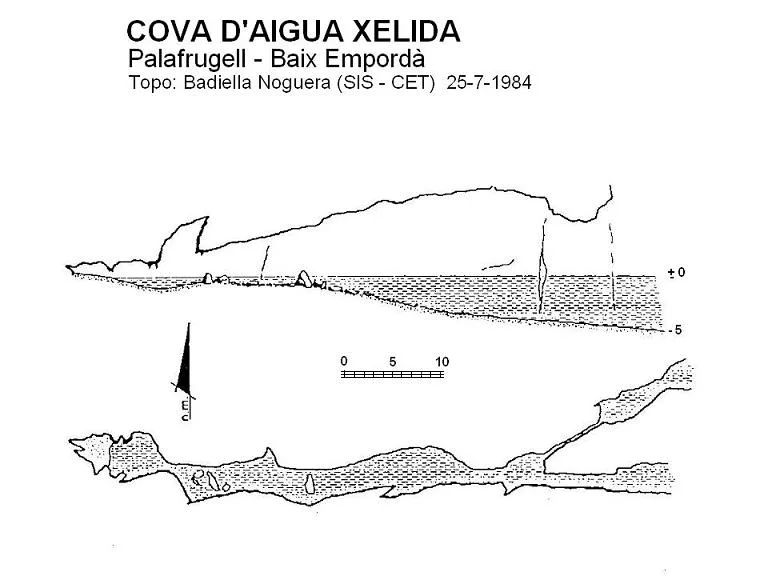 Topografia de AIGUA XELIDA, COVA D'