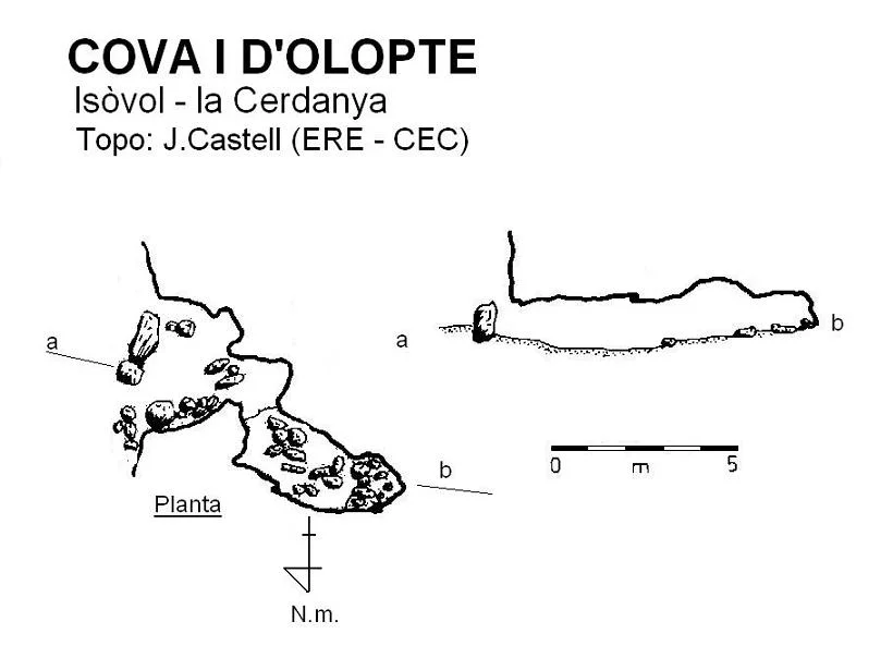 Topografia de OLOPTE, COVA I D'