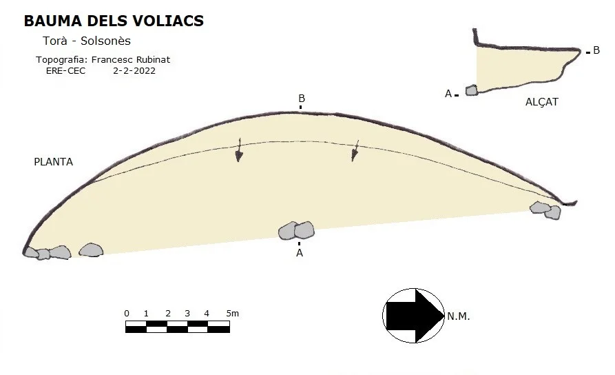 Topographie de VOLIACS, BAUMA DELS