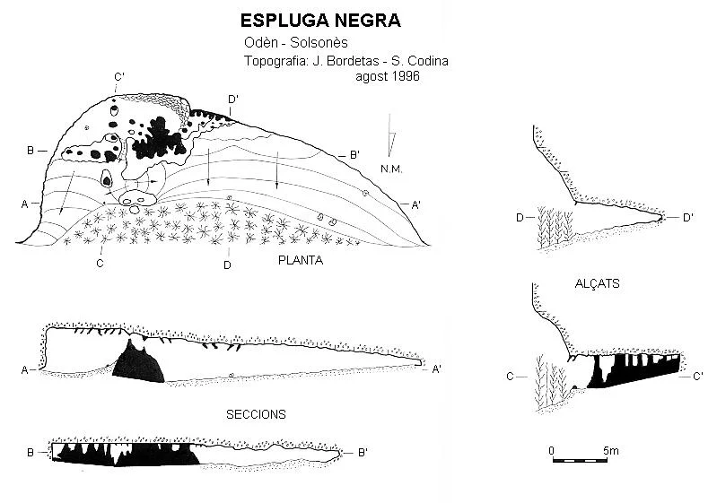 Topografía de NEGRA, ESPLUGA