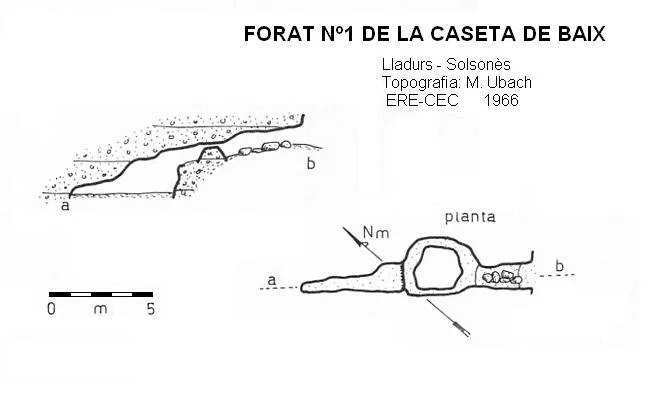 Topografia de CASETA DE BAIX, FORAT Nº1 DE LA