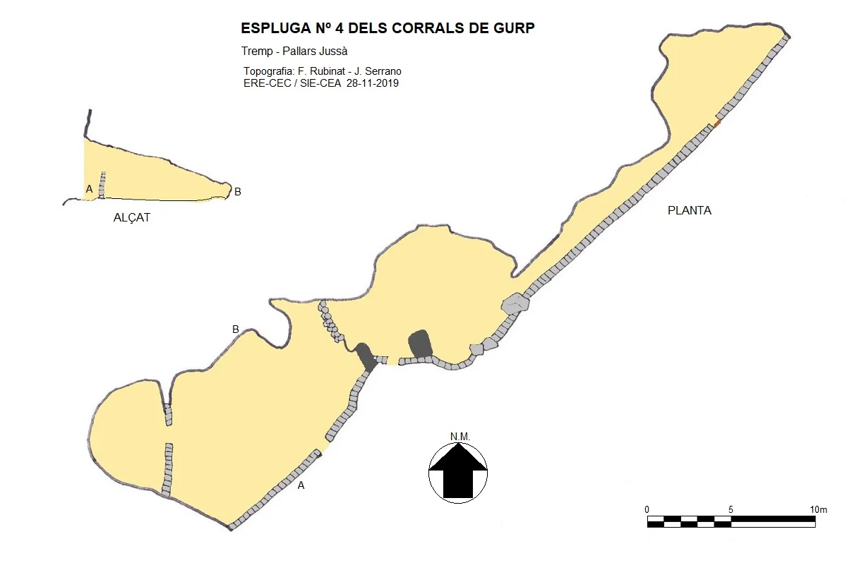 Topographie de CORRALS DE GURP, ESPLUGA Nº4 DELS