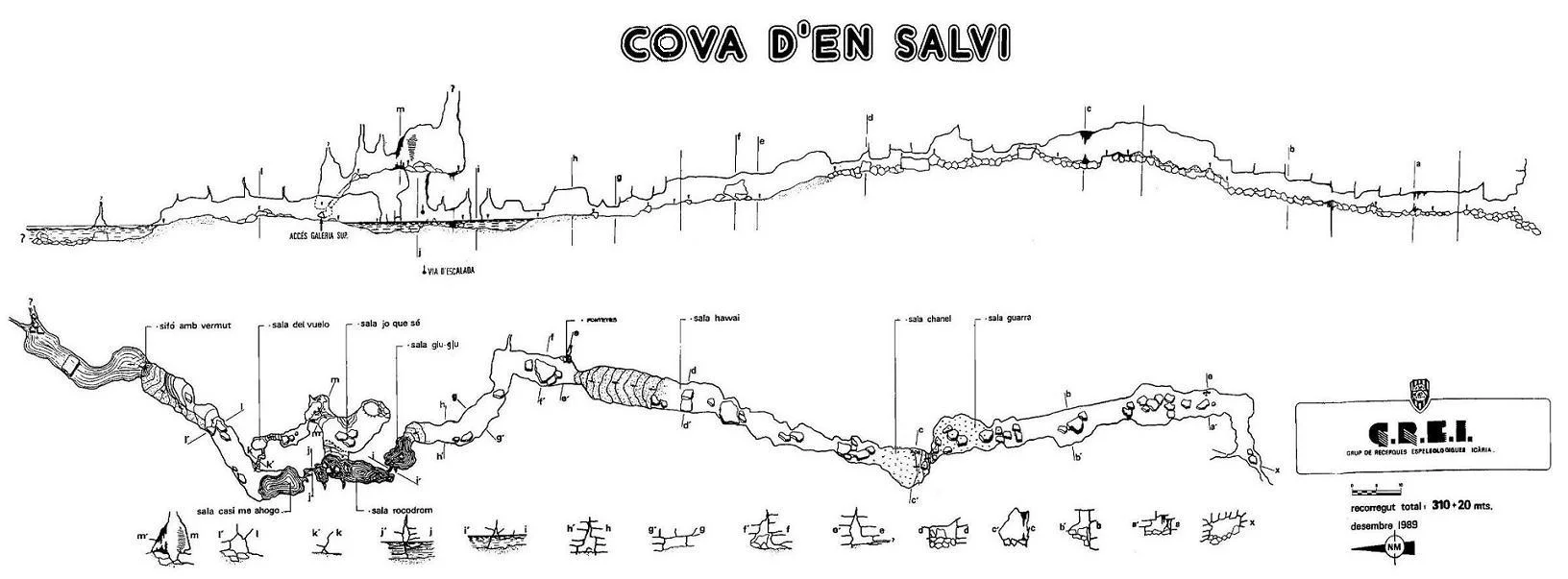 Topographie de GOLERÓ, COVA DEL