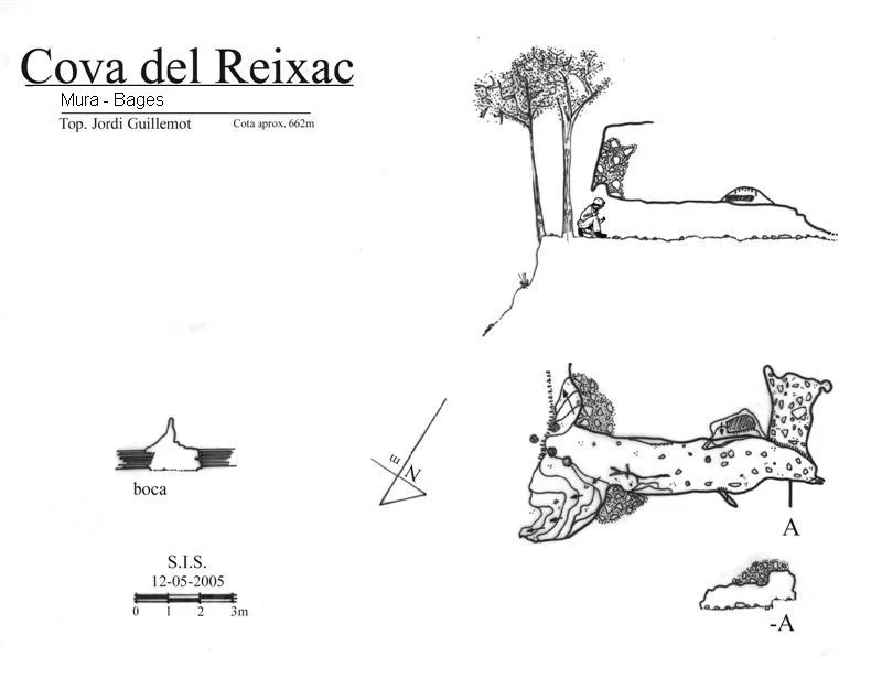 Topographie de REIXAC, COVA DEL