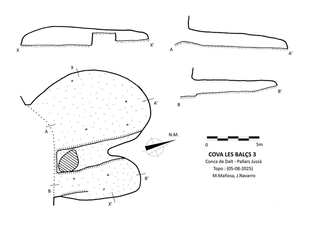 Topografia de BALÇS, COVA Nº3 LES
