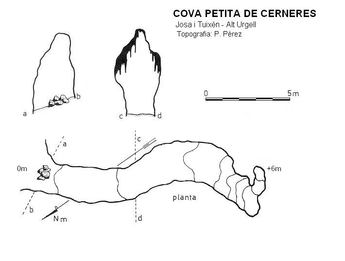 Topografia de CERNERES, COVA PETITA DE