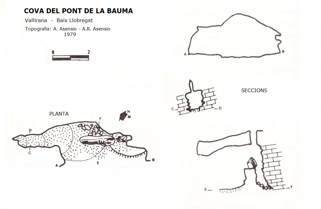 Survey of PONT DE LA BAUMA, COVA DEL