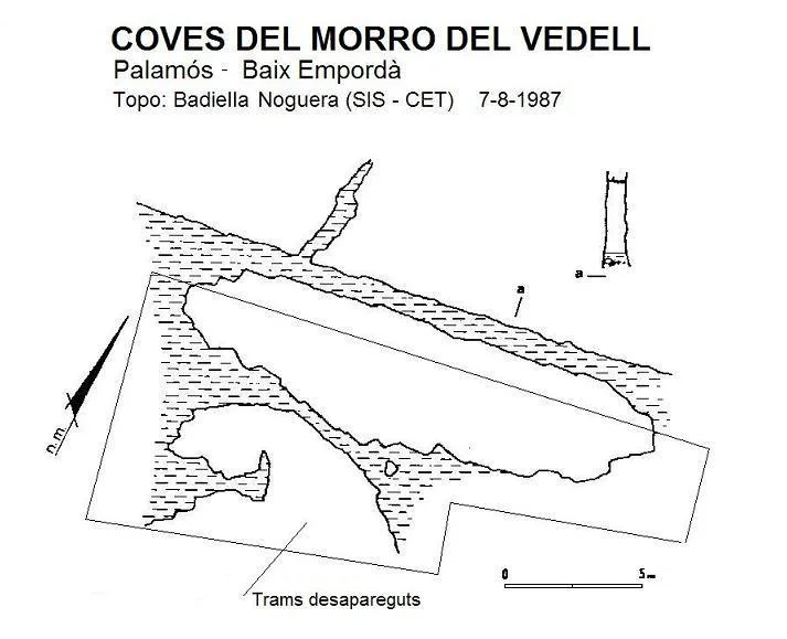 Topographie de MORRO DEL VEDELL, COVES DEL