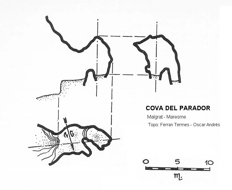Topografía de PARADOR, COVA DEL