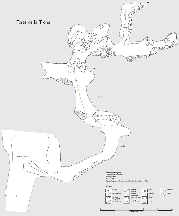 Topografia de TRONA, FORAT DE LA